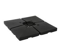 Mendler Base Piede per ombrellone Quadrata a Croce HWC-F79 124kg