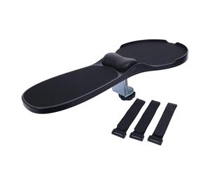 Mendler Bracciolo 2in1 con tappetino per mouse HWC-N76, tavolo/bracciolo supporto poggiapolsi articolato ergonomico regolabile