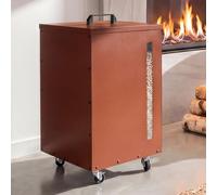 Mendler Contenitore stoccaggio per Pellet HWC-Q30, per Alimenti per Animali, con Finestra di ispezione, 62x36x36 cm - Rame