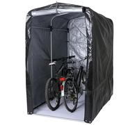 Mendler Garage per Biciclette HWC-N61, Garage tagliaerba Tenda, Alluminio Protezione UV Impermeabile 201x121x201cm - Antracite