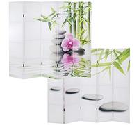 Mendler Paravento divisore Doppia Immagine 5 Pannelli T234 200x180cm Ko Samui