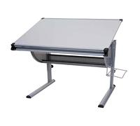 Mendler Scrivania banco Scuola con sottobanco Oxford multiregolabile Disegno 68x118x62-92cm Grigio