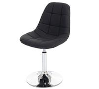Mendler Sedia sgabello HWC-A60 design moderno sala pranzo tessuto grigio scuro