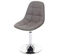 Mendler Sedia sgabello soggiorno moderno sala pranzo elegante HWC-A60 ecopelle grigio