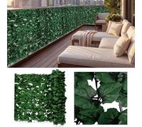 Mendler Siepe Artificiale Privacy Balcone Giardino Rete Decorativo N77 Poliestere Scuro 500x150cm | Protezione da sguardi indiscreti, protezione dal vento, rivestimento per balcone e terrazza