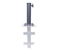 Mendler Supporto Tubolare per Base interrata ombrellone HWC-A96 Acciaio Antracite