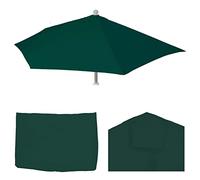 Mendler Telo copertura di ricambio per ombrellone da parete semicircolare Parla 135x260cm - verde