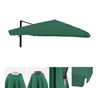 Mendler Telo copertura per ombrelloni quadrati decentrati 295x295cm volante verde