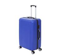 Mendler Valigia trolley HWC-D54a premium guscio rigido plastica ABS L blu