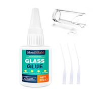 MendMight 30g Colla per Vetro, Colla Liquida Trasparente per Riparare Acrilico, Specchi, Cristallo, Lavoretti Creativi e Altro, Colla Vetro Perfetto per Artigianato fai da te e Riparazioni Veloci
