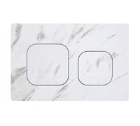 Mendorio Placca di Comando WC Compatibile con Geberit Duofix Sigma, Delta e Basic, Ricambio con Set di Barre di Spinta e Telaio di Montaggio per UP300 & UP320, 245 x 164 mm(Bianco-Y1-B)