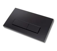 Mendorio Placca di Comando WC, Compatibile con Geberit Sigma, UP300 e UP320, Piastra Doppio Scarico, Dimensioni 243×163 mm, Completa di Set di Leve di Scarico e Telaio di Montaggio (Nero).