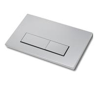 Mendorio Placca di Comando WC, Compatibile con Geberit Sigma, UP300 e UP320, Piastra Doppio Scarico, Dimensioni 243×163 mm, Completa di Set di Leve di Scarico e Telaio di Montaggio (Argento)