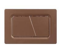 Mendorio Placca di Comando WC, Compatibile con Geberit Sigma, UP300 e UP320, Piastra Doppio Scarico, Dimensioni 246×164 mm, Completa di Set di Leve di Scarico e Telaio di Montaggio (Color bronzo)