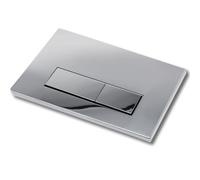 Mendorio Placca di Comando WC, Compatibile con Geberit Sigma, UP300 e UP320, Piastra Doppio Scarico, Dimensioni 243×163 mm, Completa di Set di Leve di Scarico e Telaio di Montaggio (Cromato).