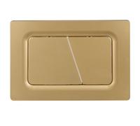 Mendorio Placca di Comando WC, Compatibile con Geberit Sigma, UP300 e UP320, Piastra Doppio Scarico, Dimensioni 246×164 mm, Completa di Set di Leve di Scarico e Telaio di Montaggio (Oro opaco)