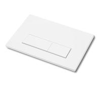 Mendorio Placca di Comando WC, Compatibile con Geberit Sigma, UP300 e UP320, Piastra Doppio Scarico, Dimensioni 243×163 mm, Completa di Set di Leve di Scarico e Telaio di Montaggio(Bianco).