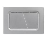 Mendorio Placca di Comando WC, Compatibile con Geberit Sigma, UP300 e UP320, Piastra Doppio Scarico, Dimensioni 246×164 mm, Completa di Set di Leve di Scarico e Telaio di Montaggio (Matt Silber)