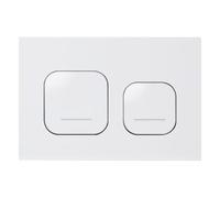 Mendorio Placca di comando WC, compatibile con Geberit Sigma20, UP300 e UP320, Doppio flusso con controllo e pannello fisso, Dimensioni 246x164 mm (Bianco-Y1-B)