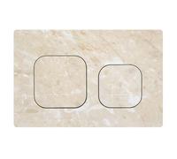 Mendorio Placca di comando WC, compatibile con Geberit Sigma20, UP300 e UP320, Doppio flusso con controllo e pannello fisso, Dimensioni 246x164 mm (Beige-Y4-B)