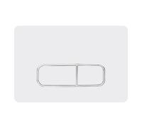 Mendorio Placca di Comando WC per Geberit Sigma 01/20/30/21,Bianco | per Cassetta Scarico Incasso,Risciacquo a due Quantità,UP300/UP320,246 × 164 mm,completa di set di leve e telaio di montaggio