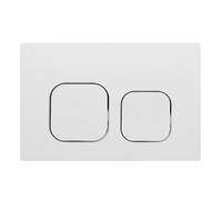 Mendorio Placca di Comando WC per Geberit Sigma 01/20/30(Bianco e Cromato) | per Cassetta Scarico Incasso,Risciacquo a due Quantità,UP300/UP320,246 × 164 mm,completa di set di leve e telaio di montaggio