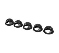 MENDUNER 5 Pezzi Amaca Galleggiante per Betta (BLACK) | Materiale PLA, design galleggiante, anello di alimentazione integrato, riparo multifunzionale, dimensioni compatte