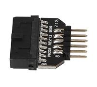 MENDUNER Adattatore USB 2.0 da 9 Pin a USB 3.0 19 Pin Femmina, Splitter per Scheda Madre con Cavo Schermato per Interfaccia Estesa Ventola Barra Luminosa Fai-da-te del Pannello Frontale