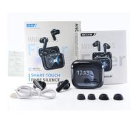 MENDUNER Auricolari per Traduzione AI con Touch Screen Intelligente, Traduttore in Tempo Reale di Oltre 130 Lingue, Cuffie ANC ENC con Cancellazione del Rumore per l'apprendimento di Riunioni di