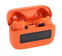 MENDUNER Auricolari Wireless 5.2 con Cancellazione del Rumore ENC, Auricolari retrò a Forma di Macchina BB con Display Orologio, Cuffie Intrauricolari Portatili per Viaggi di Gioco Sportivi (ORANGE)