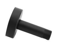 MENDUNER Braccio per Tubo Doccia Dritto in Acciaio Inossidabile | Supporto a Soffitto da 3 Pollici con Filettatura 14 NPT da 1/2 Pollice per Soffioni Doccia Standard (BLACK)