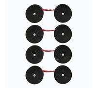 MENDUNER Calculatore Sostituzione del Nastro a Inchiostro Inchiostro 4 Pacchetto - Spool Gemello Universale per EL 1197PIII EL 2196BL MP21DX Compatibile, Red e Ribbon