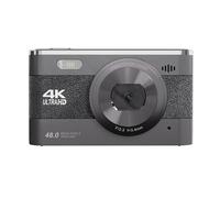 MENDUNER Camera Portatile Digitale 4K per Fotografia, Fotocamera da Vlogging da 48 MP, Punto Zoom Digitale 18x e Sparare a Camara per Principianti (BLACK)