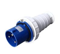 MENDUNER Connettore Elettrico Impermeabile IP44 63A a 3 Pin | Spina per Presa in Ottone ABS Resistente 220-250 V per Macchinari (BEM-033)