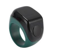 MENDUNER Contatore Digitale Intelligente per Preghiere e Conteggio dei Passi, Ricaricabile con Ricarica Magnetica, Promemoria con Vibrazione, Display, Tasbih Islamico Connesso all'app (Green)