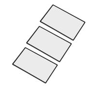 MENDUNER Copertura in Plastica per Schermo LCD della Console 2DS 3 Pezzi Parti di Ricambio per Riparazioni Resistenti e Antiusura Installazione Semplice (BLACK)