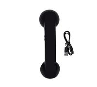 MENDUNER Cornetta Bluetooth retrò, Ricevitore Wireless con Altoparlante HD e Microfono per Cellulare Smartphone Computer, per Chiamate e Uso Quotidiano (BLACK)