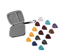 MENDUNER Custodia per Plettri per Chitarra di Grandi Dimensioni, Custodia Impermeabile di Buona Protezione per Tessuti per Musicisti (grigio scuro)