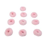 MENDUNER Fasce Elastiche per Capelli Soffici | Scrunchies in Pelliccia Sintetica Anti-intoppo per di Cavallo Accessori da Polso Delicati (Roseo)
