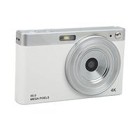 MENDUNER Fotocamera Digitale, Ultima Fotocamera da da 50 MP, Fotocamere Mirrorless HD a 2,88 Pollici AF Autofocus 16x Zoom, Anti Shake, LED LIMPO LED, Style MacAron per Ragazzi Teens (WHITE)