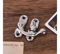 MENDUNER Gancio per Chiusura a Gancio in Ferro da 30 Pezzi per Chiusura in Ferro per Scatole Lunga Durata Elevata Resistenza Dimensioni di Ricambio perfette: 3,2 X 2,8 Cm, Scena applicabile: Scatola