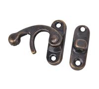 MENDUNER Gancio per Chiusura a Gancio in Ferro da 30 Pezzi per Chiusura in Ferro per Scatole Lunga Durata Elevata Resistenza Dimensioni di Ricambio perfette: 3,2 X 2,8 Cm, Scena applicabile: Scatola