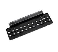 MENDUNER Guida Alla Foratura dello Strumento Jig per L'hardware del mobile. di Foratura per Perni per Scaffali Facile Usare per Varie Installazioni su Scaffali, Accessori Inclusi, 1/4"/5 Mm