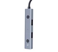 MENDUNER Hub AI USB 3.0 con Ingresso Vocale, 3 Porte e Cavo da 1,5 M per PC | Riconoscimento in 57 Lingue, Traduzione in 110 Lingue, Sintesi Vocale, Dialogo AI, Corpo in Lega di Alluminio e Plug-and-play
