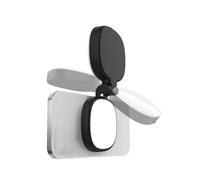 MENDUNER Luce Magnetica per Selfie per Telefono, Luce di Riempimento a LED con Specchio per il Trucco, Bellezza Portatile Ricaricabile per la Registrazione Video di Fotografie Vlog in (BLACK)