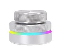 MENDUNER Manopola di Controllo Personalizzabile Girapagina Controllo Volume USB con Luce RGB per Workstation Audio Digitale Argento