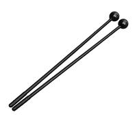 MENDUNER Martello per Batteria per Educazione Musicale Martello Orff Leggero per Strumenti a Percussione Sussidi Didattici Facile da Trasportare 1 Paio di Mazze per Bacchette in Legno (plastica nera)