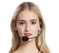 MENDUNER Microfono con Cuffia Lavalier Regolabile | Microfono Direzionale a Forma di Cuore con Mini XLR per Sistemi Wireless