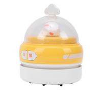 MENDUNER Mini Aspirapolvere da Scrivania, Aspirapolvere da Tavolo Portatile con Luce Notturna, Pulitore per Tastiera Ricaricabile con Pattumiera Rimovibile, Spazza Briciole Compatto per (YELLOW)