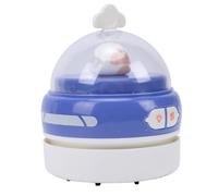 MENDUNER Mini Aspirapolvere da Scrivania, Aspirapolvere da Tavolo Portatile con Luce Notturna, Pulitore per Tastiera Ricaricabile con Pattumiera Rimovibile, Spazza Briciole Compatto per (PURPLE)